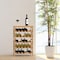 Hastings Home Rustic Wine Rack Space Saving Free Standing Wine Bottle Holder for Kitchen, Bar, Dining, Living Rooms 809270OTY - alternate 3